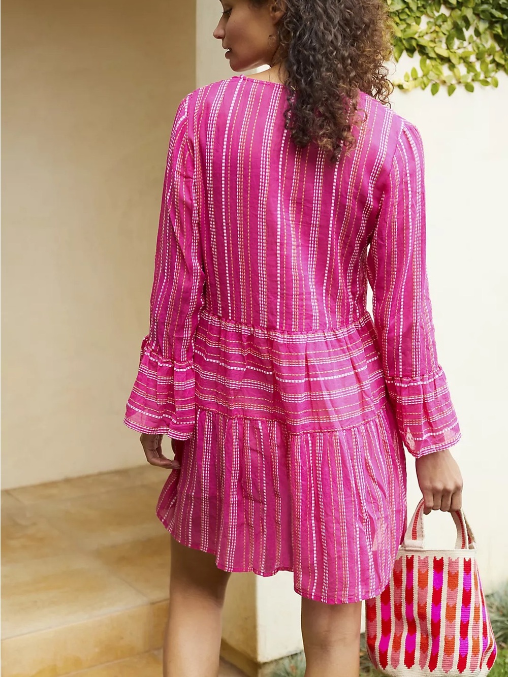 PQ SWIM Morgan Ruffled Cover-Up Tunic Dress - Picture 2 of 8